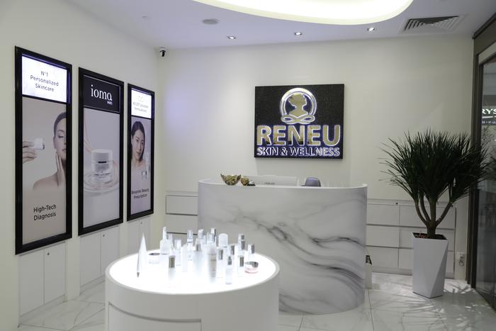 Bright interior of a RENEU Skin & Wellness outlet