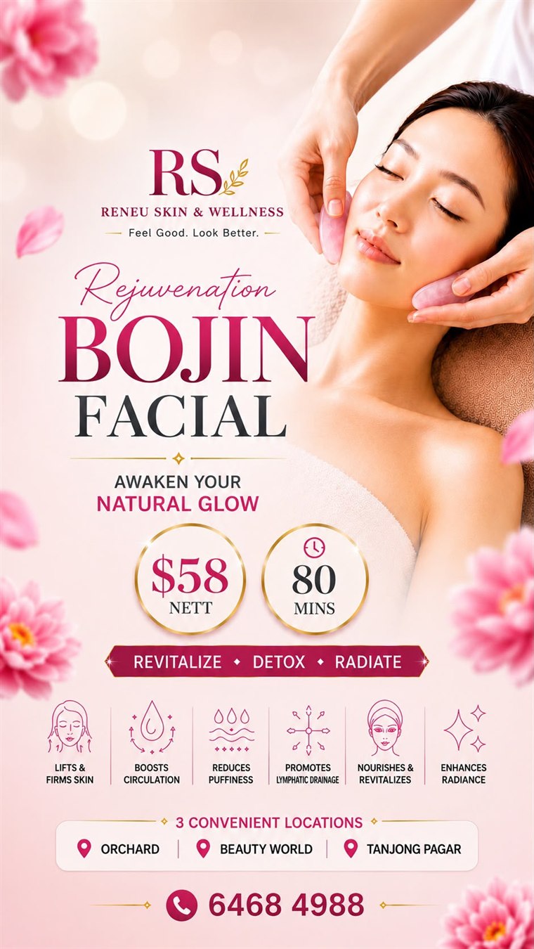 Rejuvenation Bojin Facial with rose quartz tools at RENEU Skin & Wellness